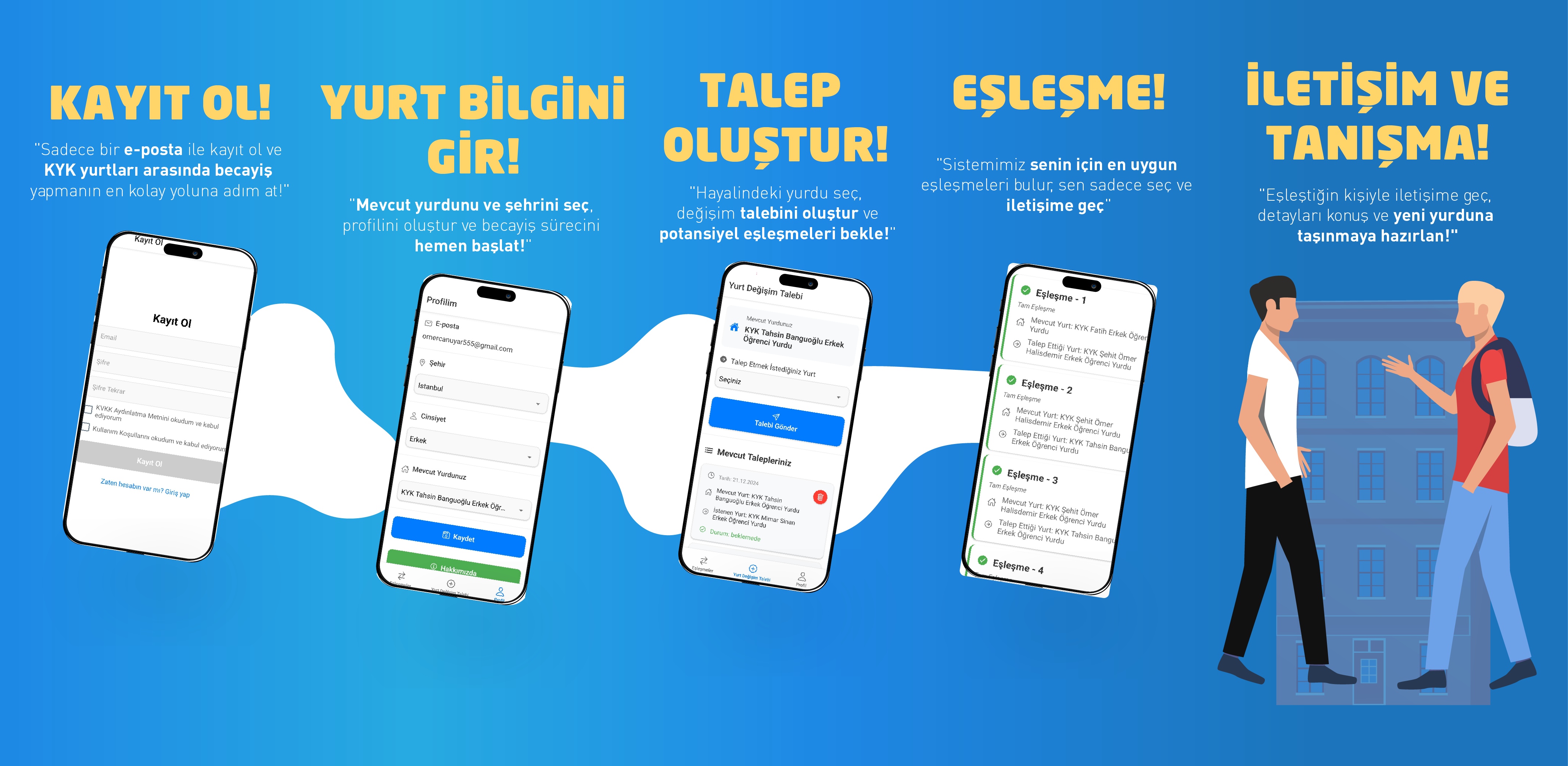 KYK Yurt Değişim Platformu Becayiş - Öğrenci Yurt Değişim Uygulaması